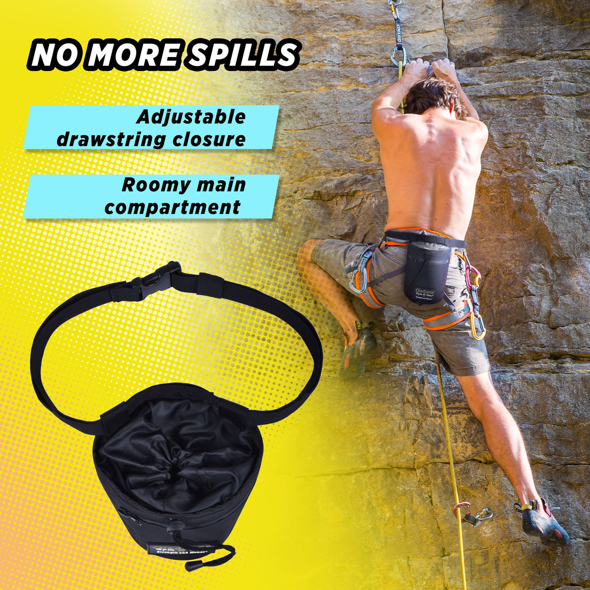 Chalk Bag for Rock Climbing or Bouldering