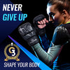 Gladiator MMA Gloves for Martial Arts Training - Leather Boxing Gloves for Men and Women